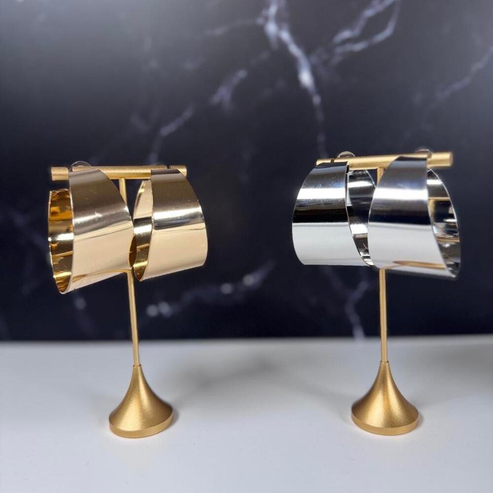 Gold & Silver hoop earrings
